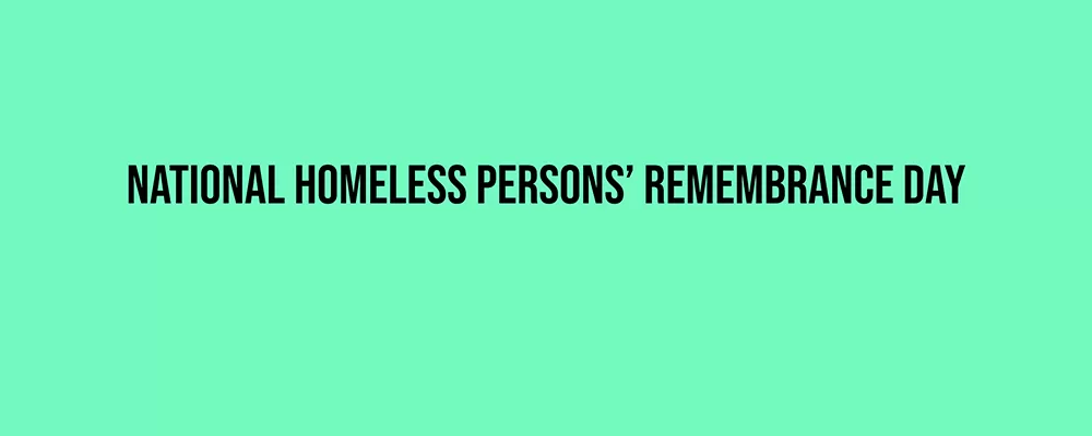 National Homeless Persons’ Remembrance Day