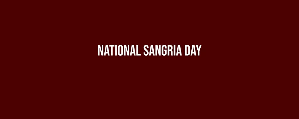 National Sangria Day