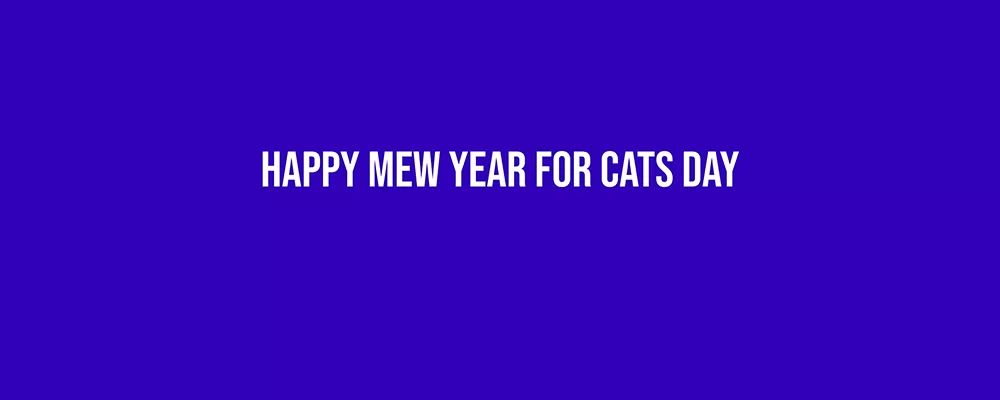 Happy Mew Year for Cats Day