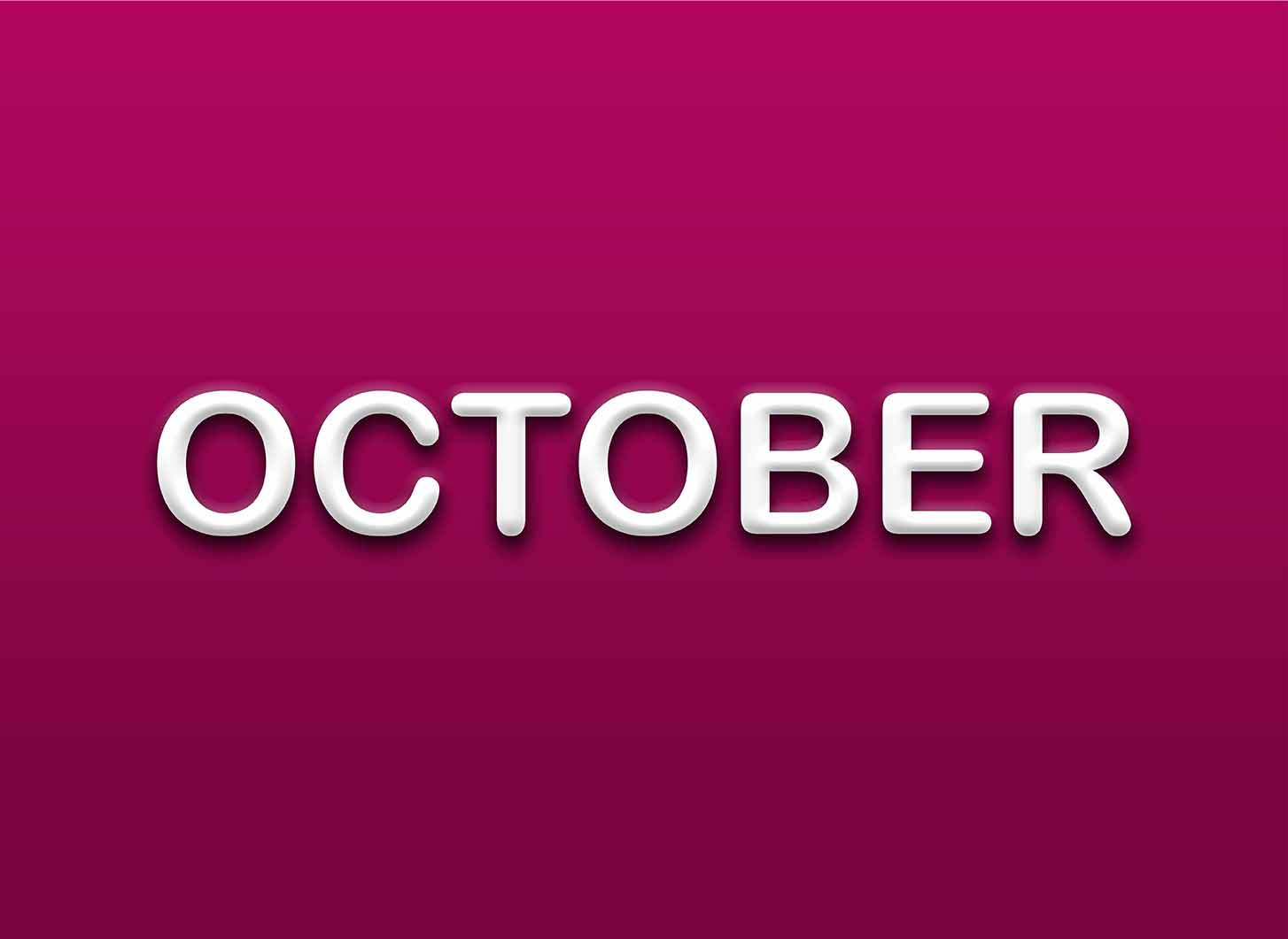 List of International Events for Each Day in October - Important Days in October