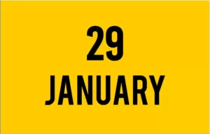 List of International Events on January 29th - National Holidays 29 January