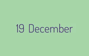 List of National and International December 19th Important Days In 19 December