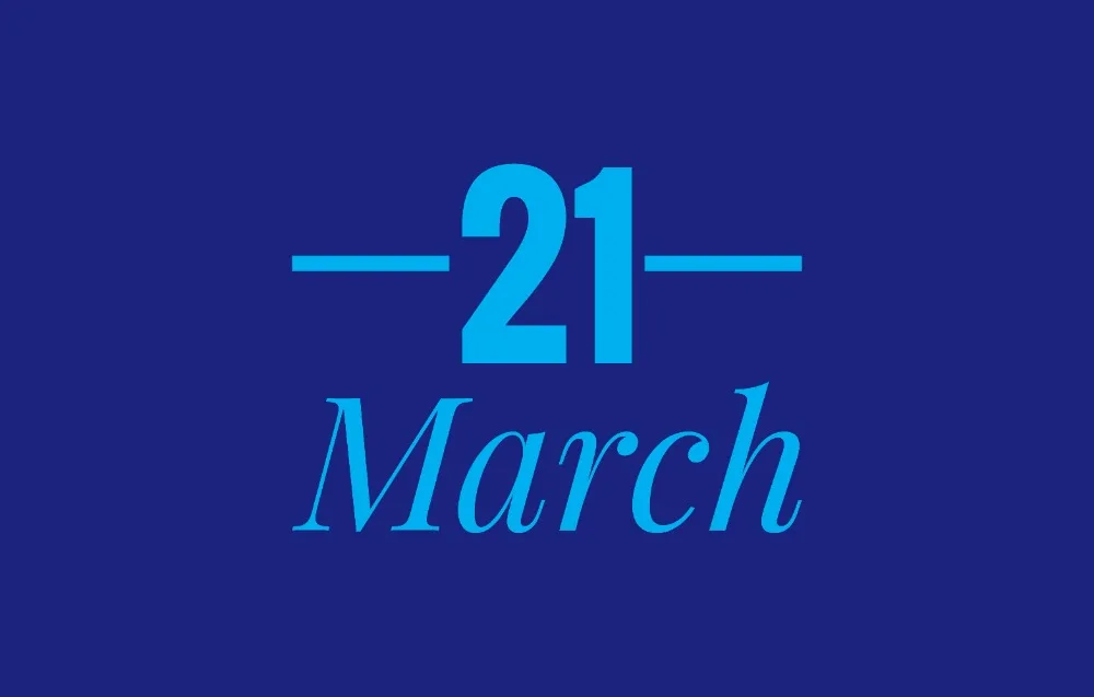 March 21th International Holidays - List of National Events on 21 March