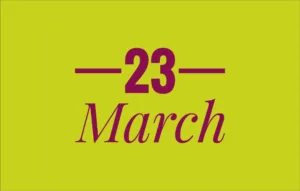 March 23th International Holidays - List of National Events on 23 March