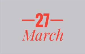 March 27th International Holidays - List of National Events on 27 March