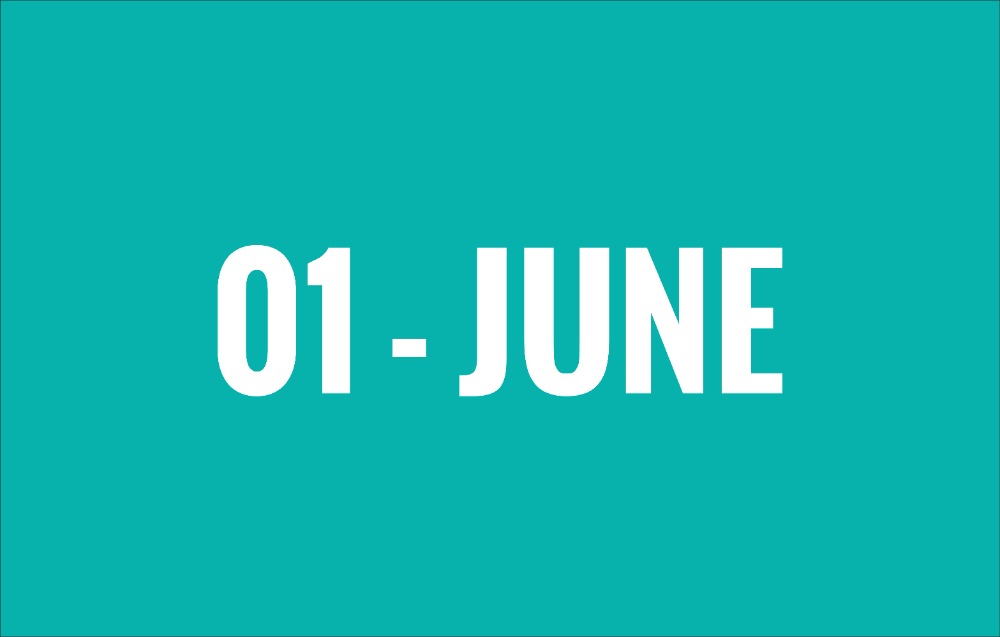 List of International Events on June 1st - National Holidays 01 June